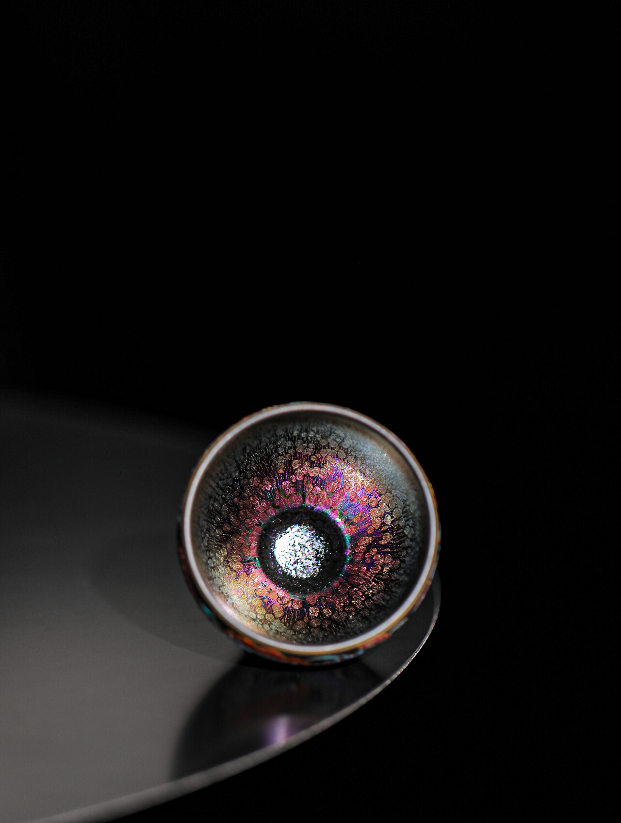 Microscope view of Jian Zhan glaze